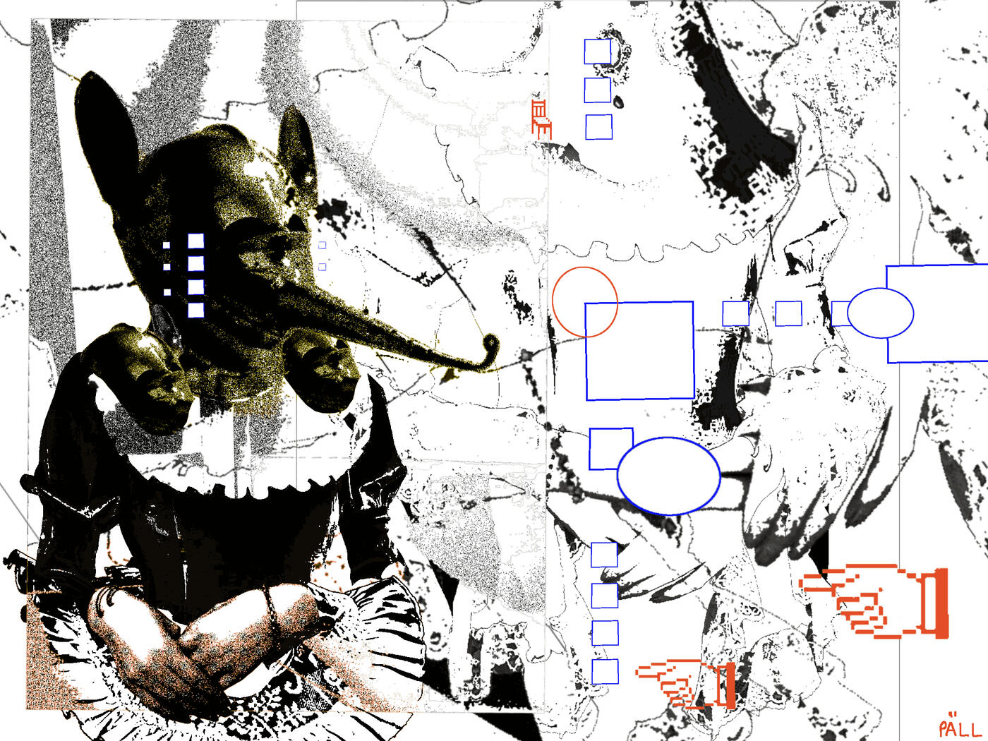 royalty, 2023, digital collage and illustration