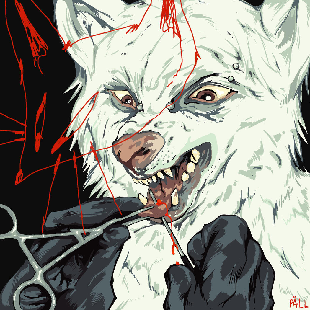 a jab, 2023, digital painting