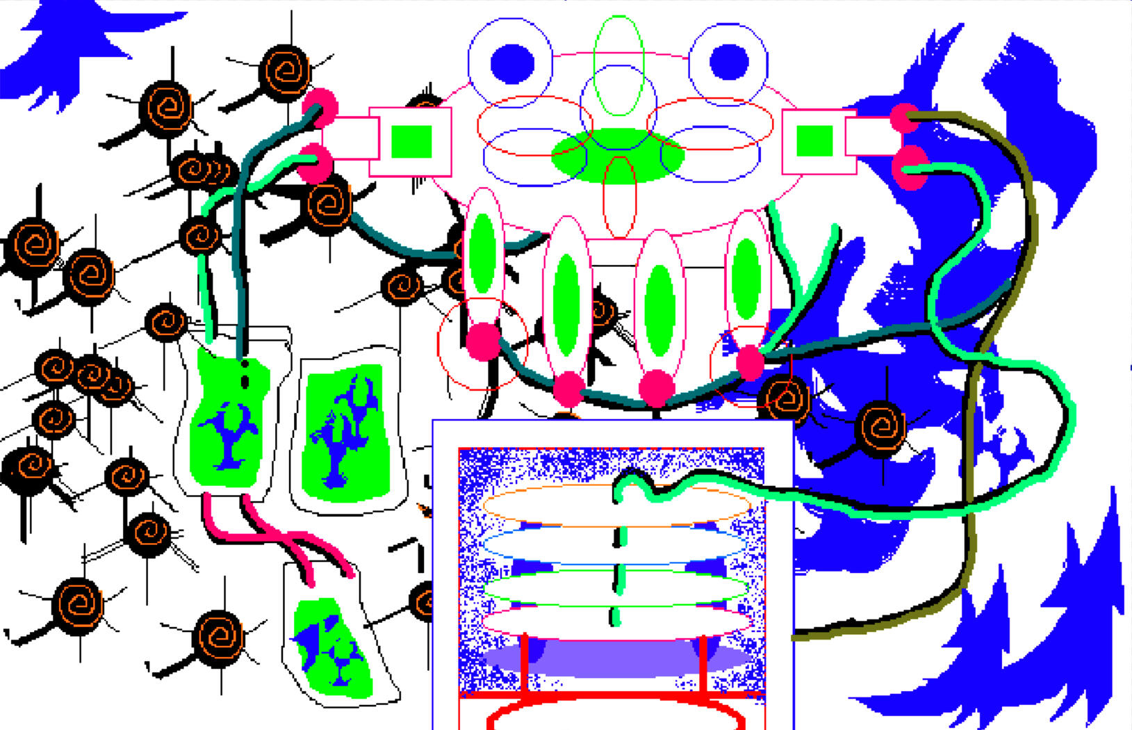 protseduur, 2023, digital illustration